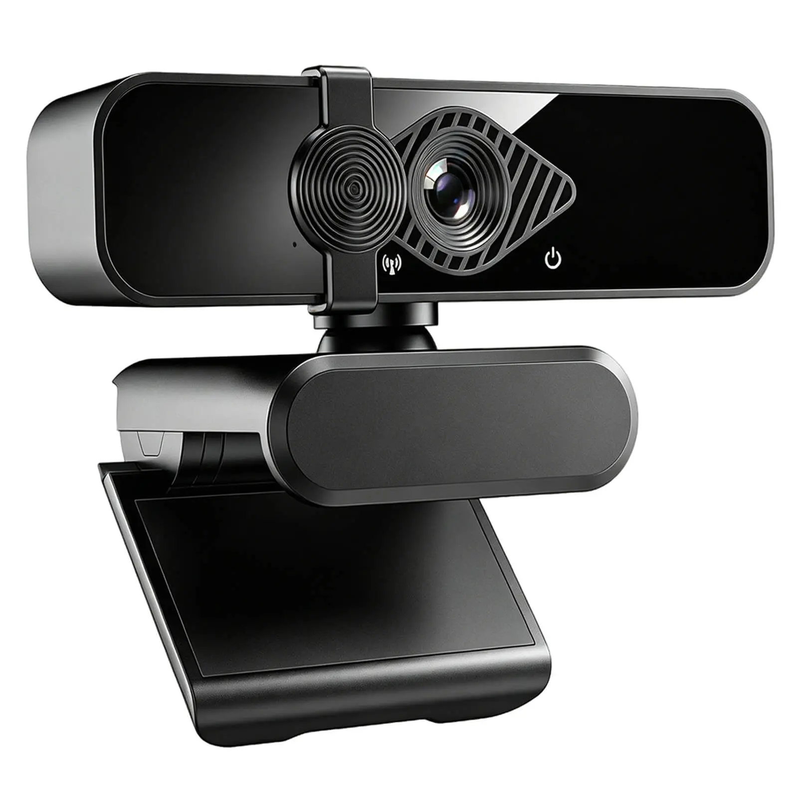 4K Webcam Streaming Camera for PC & Laptop, USB-C Adapter Included, Noise-Reducing Mic, Physical Privacy Cover, Plug-and-Play USB Camera for Remote Work & Live Stream, Not Compatible with PS5