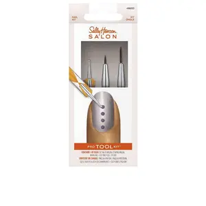 Nail Salon Pro Tool Kit, 0.32 Oz, Nail Art Tools, Nail Dotting Tool, Easy to Use, Detailer Brush, Stripping Brush, Marbling and Dotting Tool