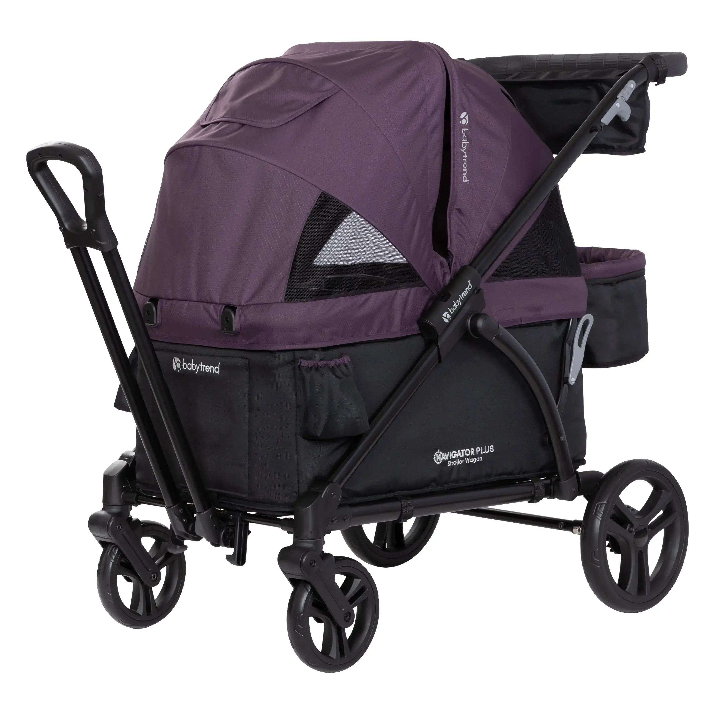 Baby Trend® Navigator PLUS 2-in-1 Versatile Stroller Wagon w/ Adjustable Dual Canopies for Sun Protection
