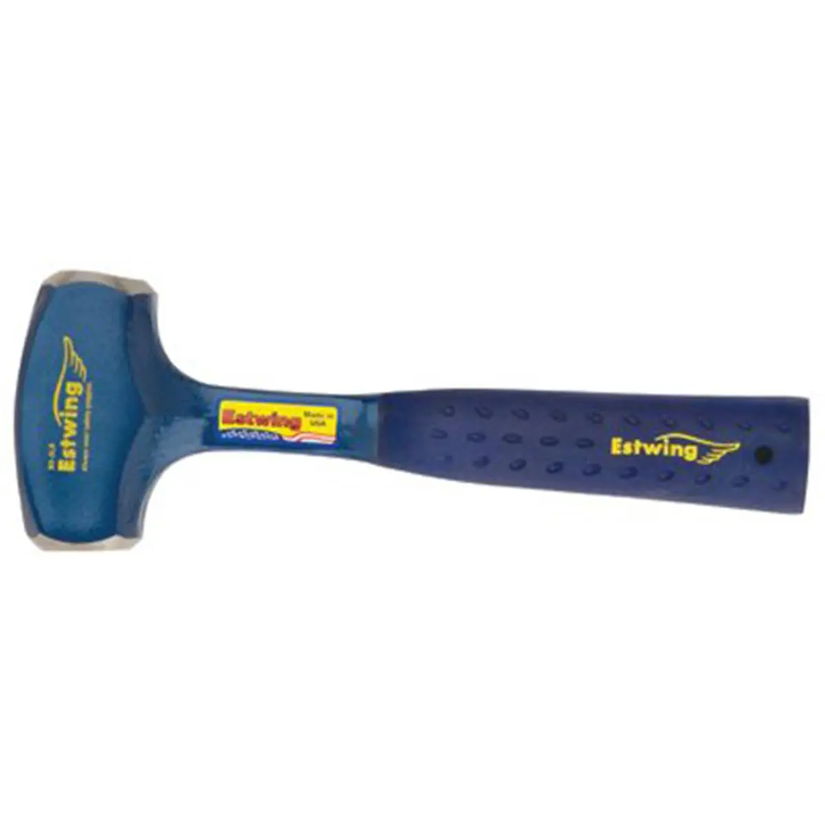 Estwing 4 lb Steel Head Sledgehammer - Painted Finish, Shock Reduction Cushioned Grip, Straight Handle (11-1/2 inches), Model 268-B3-4LB 62041 for Hammering Tasks