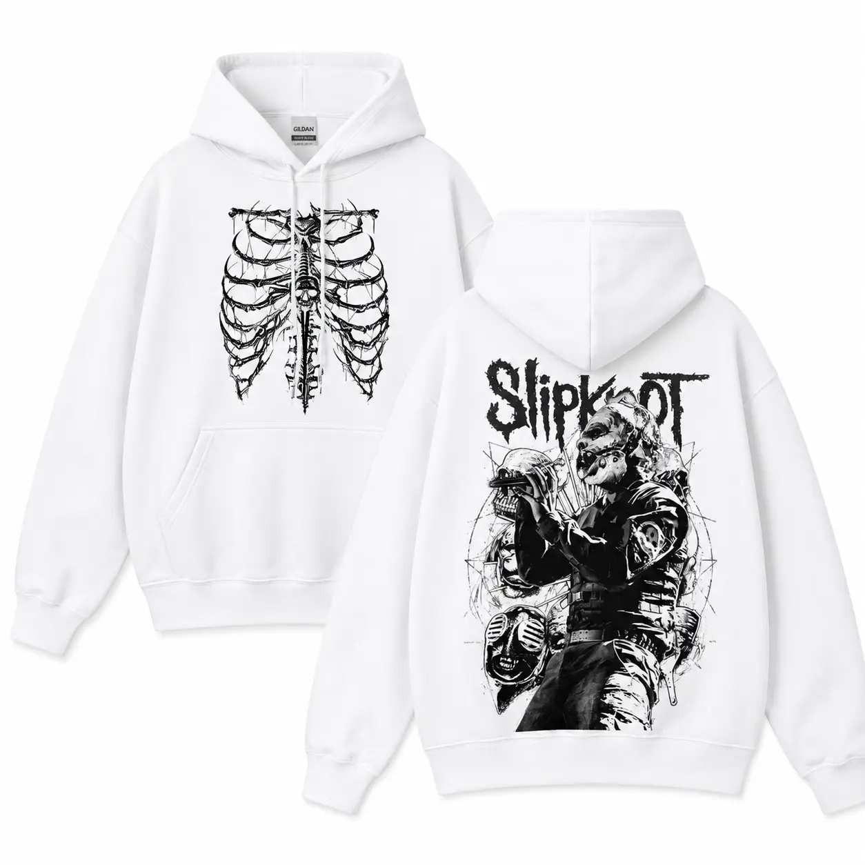Slipknot 'Masks Metal' Unisex  Hoodie, Groove Metal Tee, Groove Metal Rock Band Shirt, Heavy Metal Merch, Gift for Rock Fans