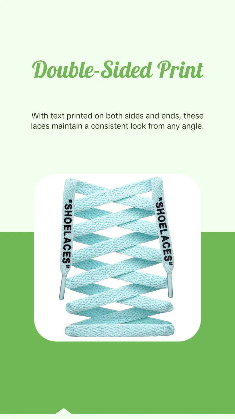 Flat Printed "SHOELACES"