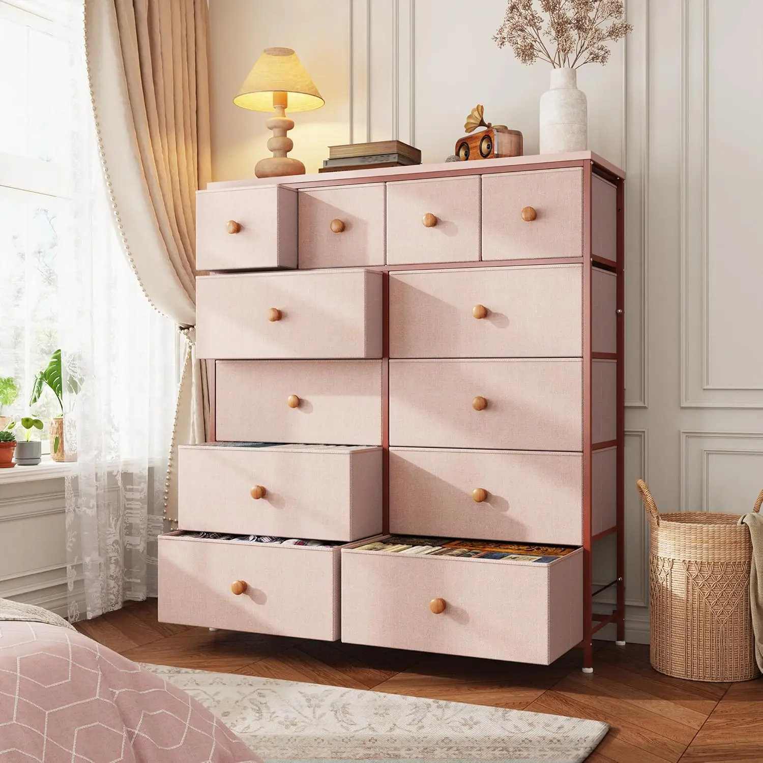 Pink-12 Drawers