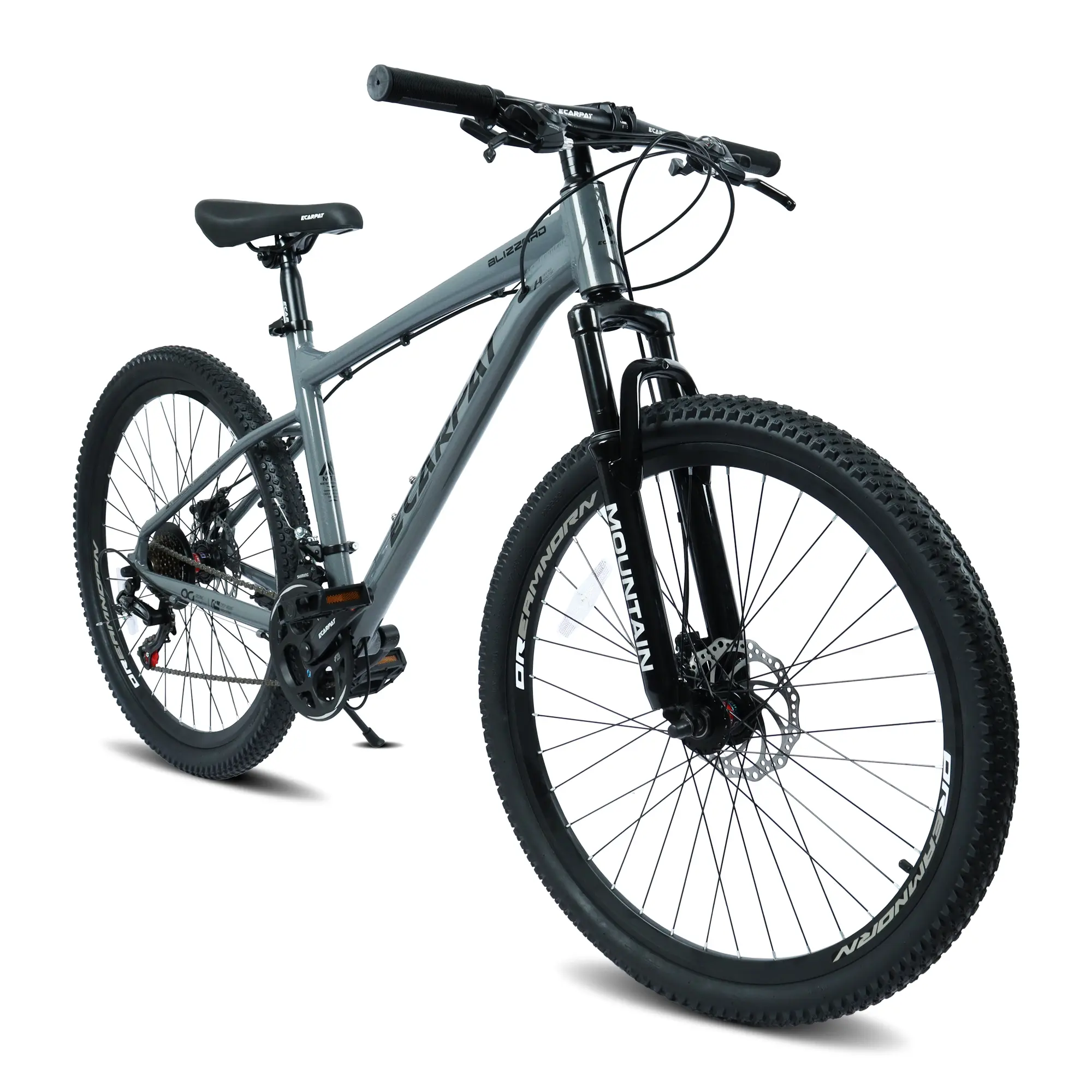 	A26317 Ecarpat 26 Inch All-Terrain Mountain Bike with Disc Brakes 21-Speed Drivetrain & Durable Carbon Steel Frame Ideal for Men and Women, Perfect for Trail Riding and Touring
