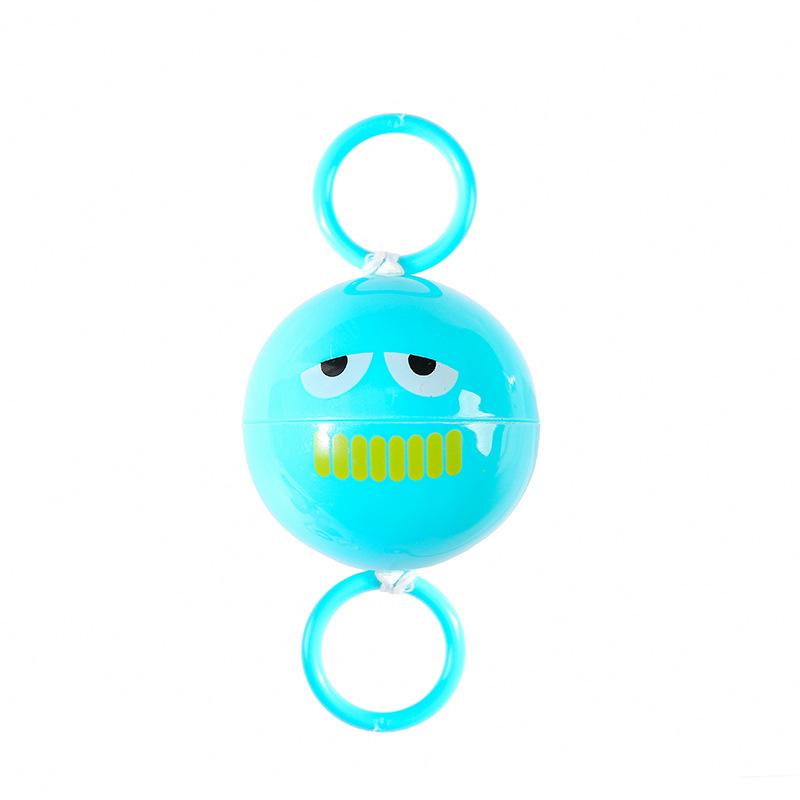 Luminous Whistling Flying Ball Tetherball Toy with 4 Unique Emojis Arm Coordination Exercise Stress Relief Small Toy for Children Battery Free Fun Spin Stretch Toy