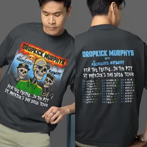 Dropkick Murphys Band Merch 2026 Tour Unisex T-Shirt, Sweatshirt, Hoodie - Limited Edition Collection