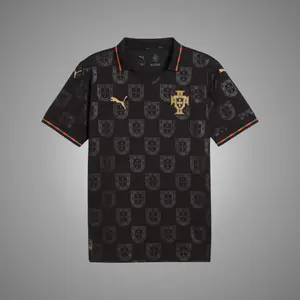 Black Color Portugal Special Edition 25/26 Soccer Jersey, Portugal Black Color 25/26 Special Edition Edition Short Sleeve Soccer Shirt