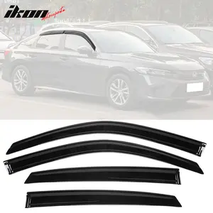 Window Visor for Honda Civic Sedan 2022-2026 Slim Smoke Tinted Acrylic