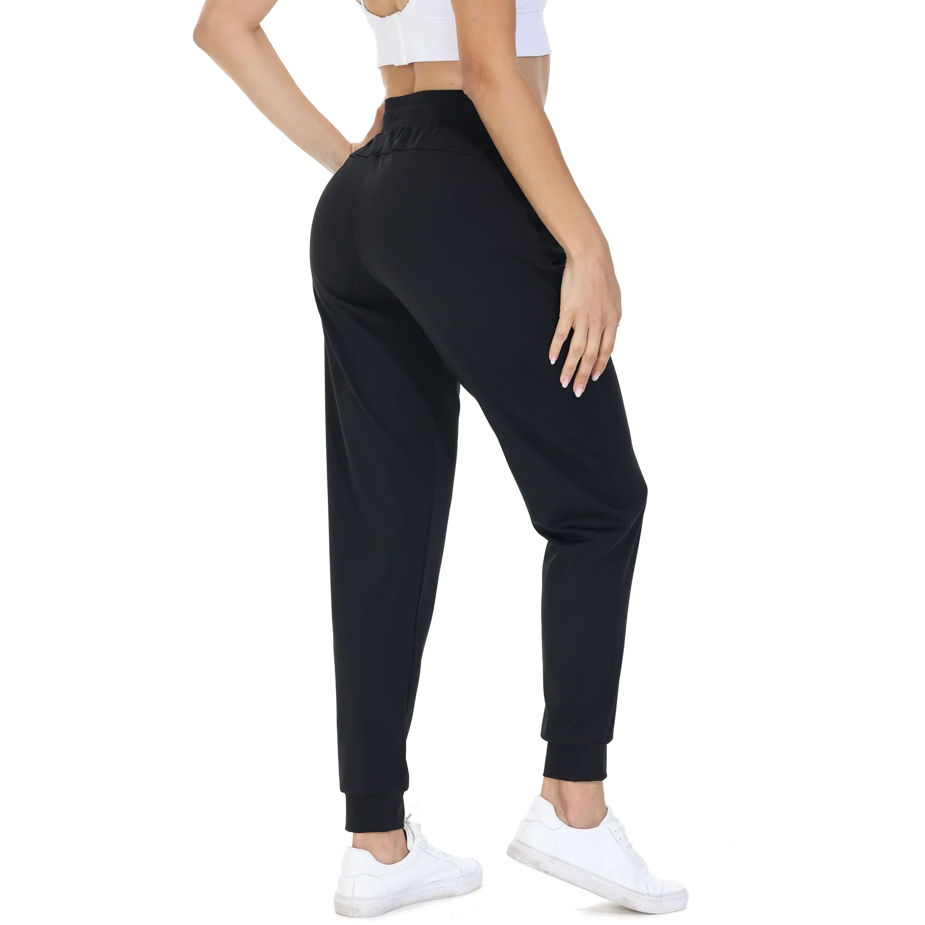 Women's Stretch Tapered Athletic Joggers with Pockets, Soft Comfy Sweatpants, Workout Running Golf Lounge Track Pants for Gym Training Casual Travel