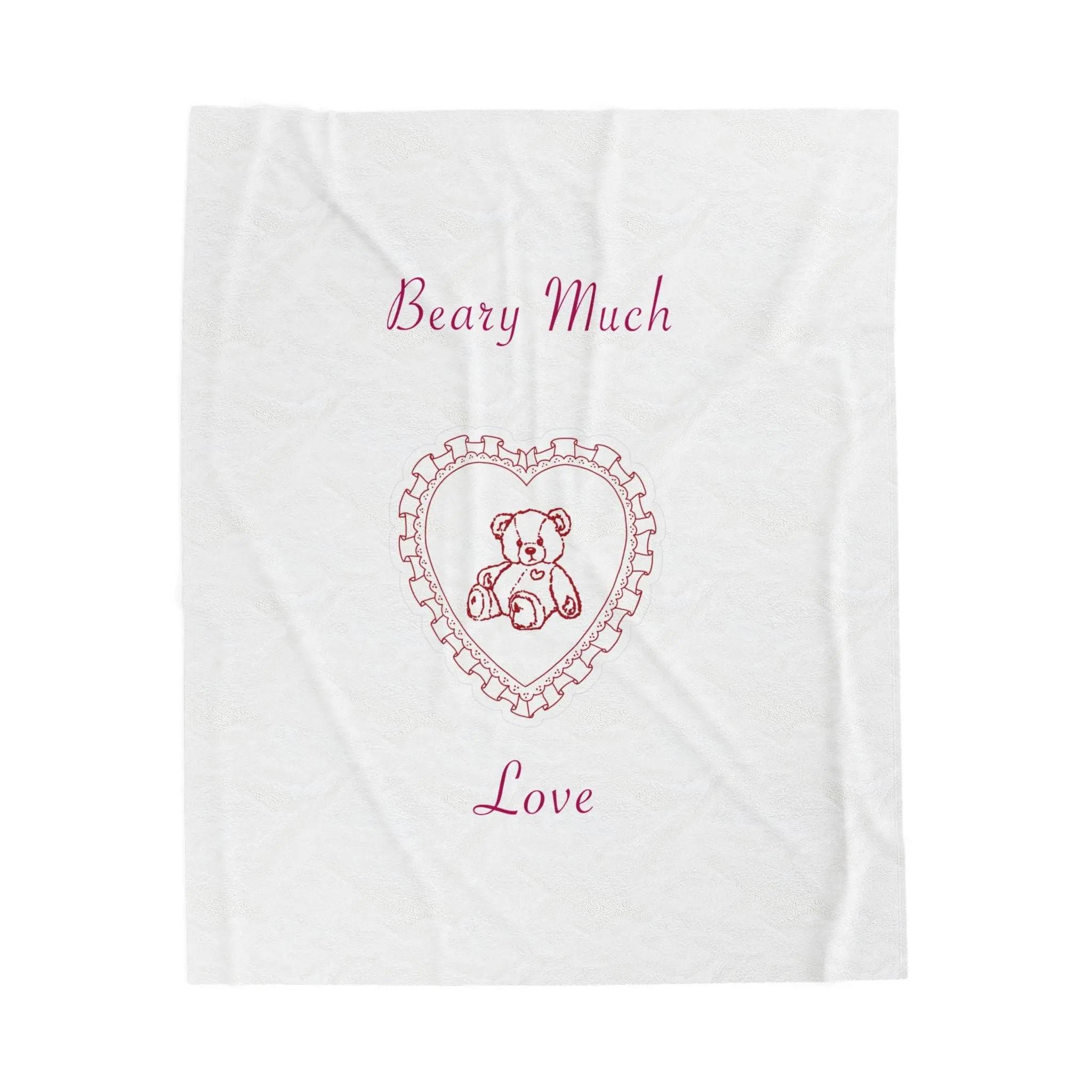 Beary Much Love Plush Blanket