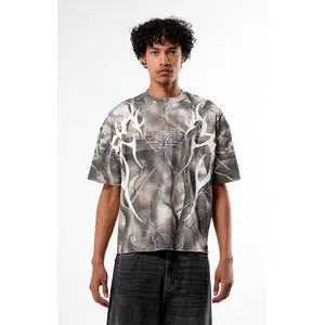 Pacsun Men's Ascend Camo Cropped Boxy T-Shirt Pacsun Men's Ascend Camo Cropped Boxy T-Shirt
