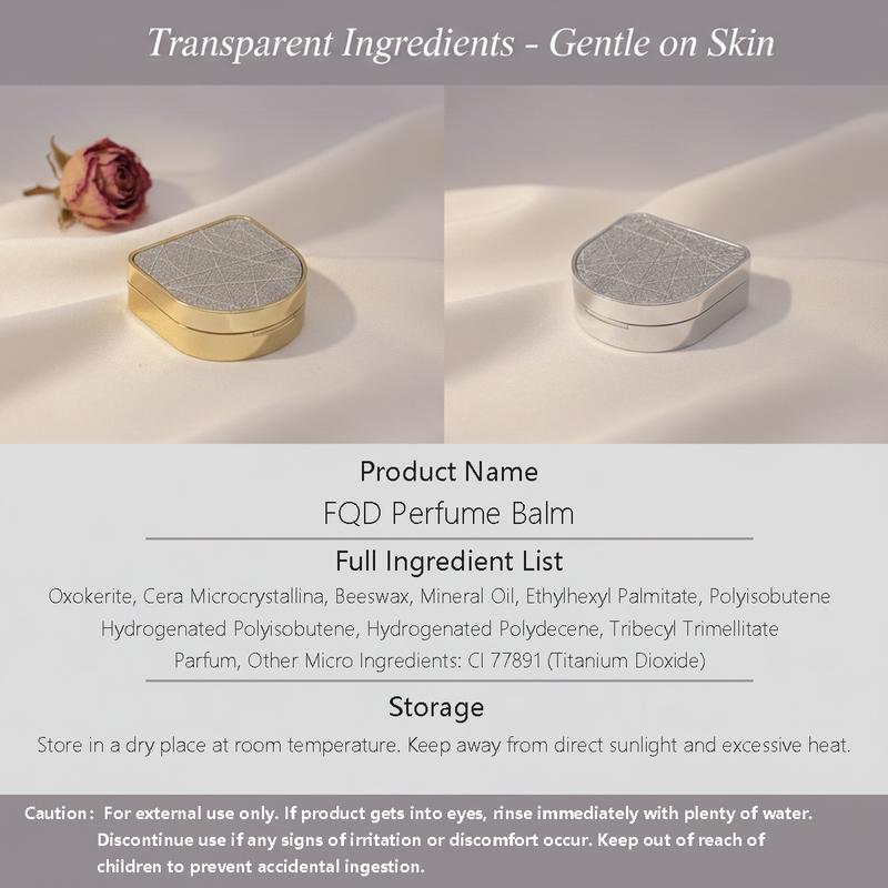 FQD Solid Perfume Balm for Women & Men – Fruity Floral & Citrus Woody Dual Scent Set | Compact, Skin-Safe Perfume Stick | Vegan & Travel-Friendly – Ideal for Sensitive Skin & Daily Wear