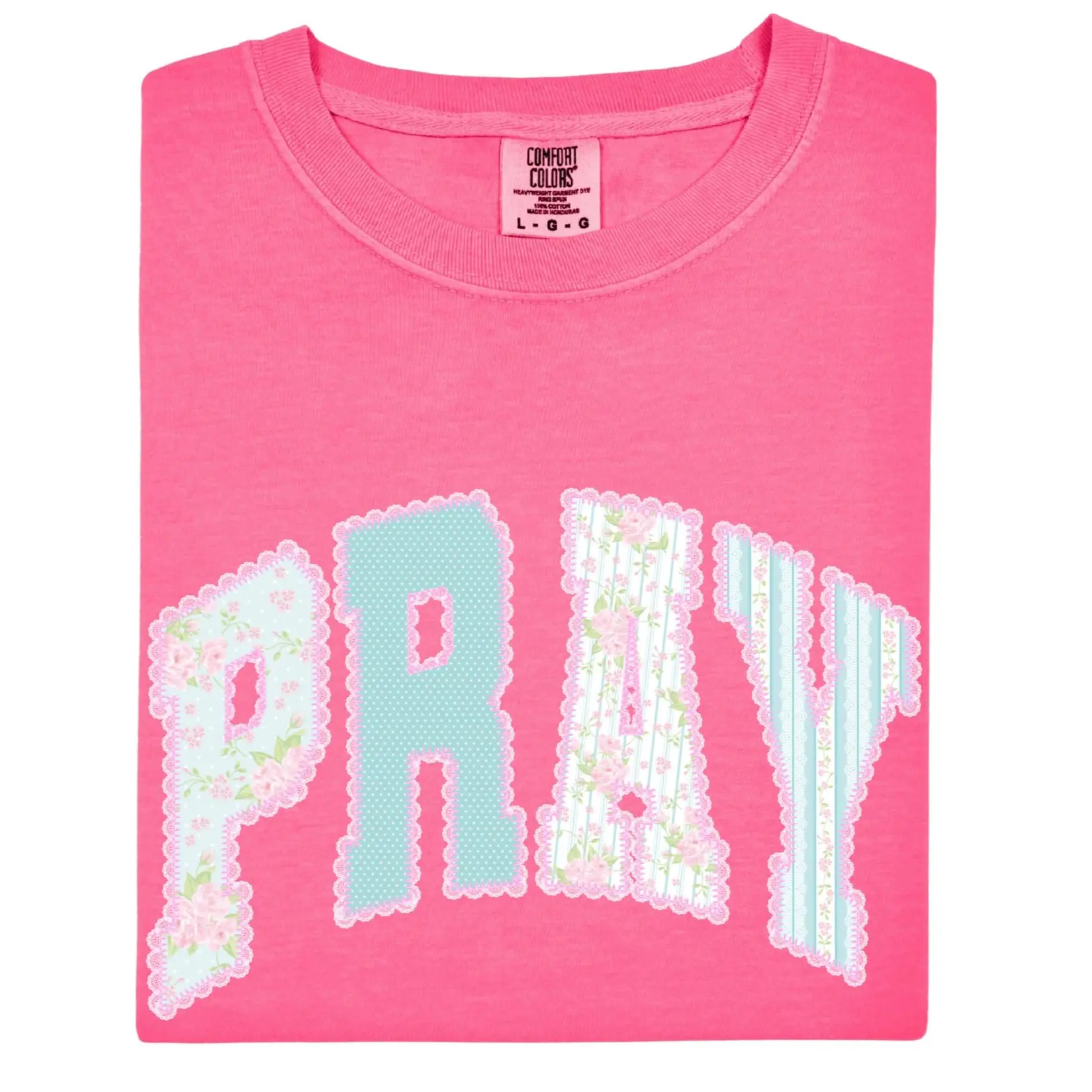 Preppy Pray Tee, Pray Comfort Colors Tee