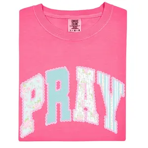 Preppy Pray Tee, Pray Comfort Colors Tee