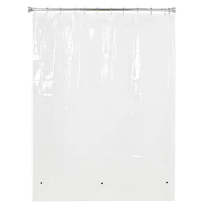 Utopia Alley BL4KK 3G Clear PEVA Shower Liner - Clear Shower Curtain Liner, Transparent Shower Curtain, PEVA Shower Curtains & Bathroom Curtain Liner, Plastic Shower Liner (71"x71")