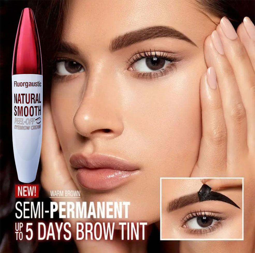 Easy Peel-Off Eyebrow Gel - Waterproof & Sweatproof, Long-Lasting Black or Brown Tattoo Tint, Film Forming, Medium Coverage for All Skin Types Waterproof Natural Shedding Eyebrow Gel Makeup Cosmetic eyebrow pencil eyebrow gel eyebrow tint  1# Darkbrown
