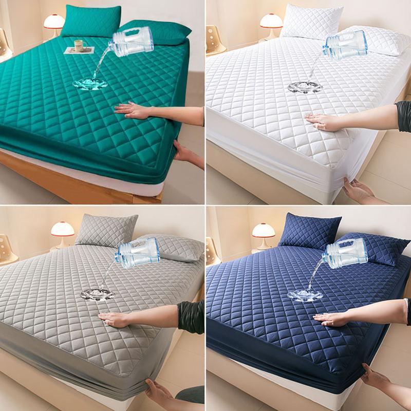 【Valentine's Day gifts】Waterproof Mattress Protector,  Mattress Pad Noiseless with Deep Pocket, Soft Breathable Dirt-Proof Bed Mattress Cover Washable for Home, Bedroom, Hotel，Pillowcase not included