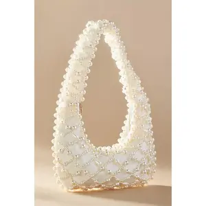 Satin Pearl Handbag