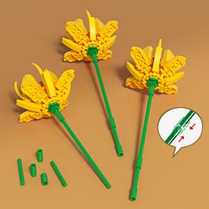 Flower Bouquet Building Set, Valentines Day Botanical Collection Building Block Toy 1461 PCS, 18 Flowers Rose Sunflower Home Plant Decor, Birthday Gifts for Adults Women Boys Girls 8-12+ Flower Bouquet Building Set, Valentines Day Botanical Collection Building Block Toy 1461 PCS, 18 Flowers Rose Sunflower Home Plant Decor, Birthday Gifts for Adults Women Boys Girls 8-12+