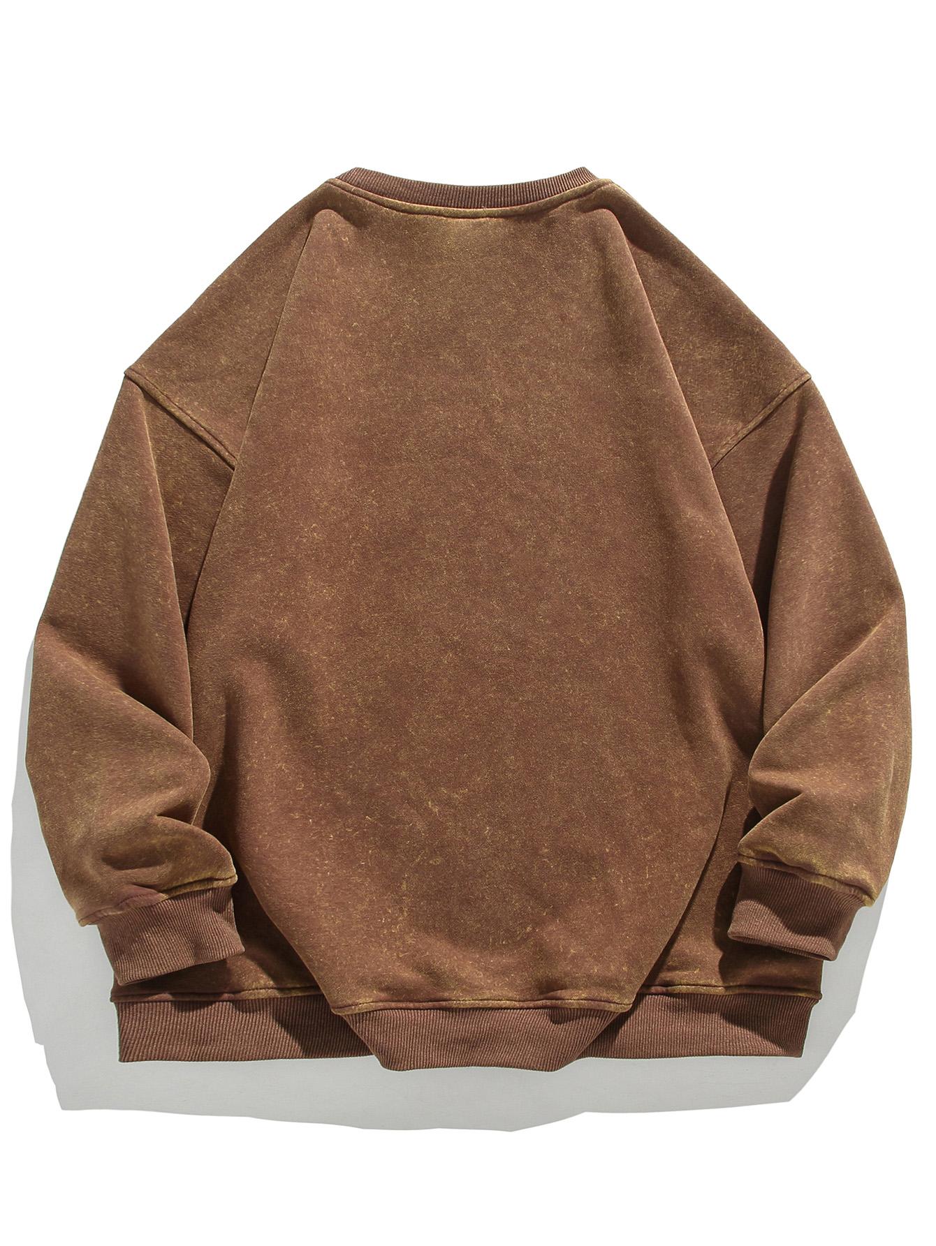 Men's Regular Fit Plain Crewneck Sweatshirt Long Sleeve Pullover Warm Comfortable Ribbed Classic Top Casual Long Sleeve for Fall Winter Menswear