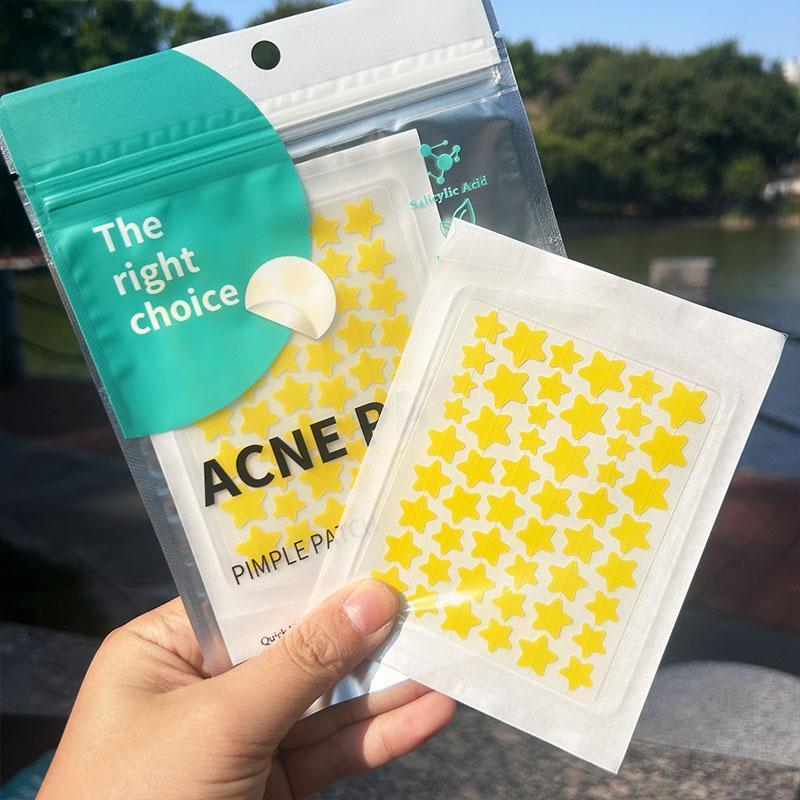 Water gel acne patches, star-shaped acne cover patches, suitable for men and women, facial skincare products, facial patches, blemish patches, pimple patches