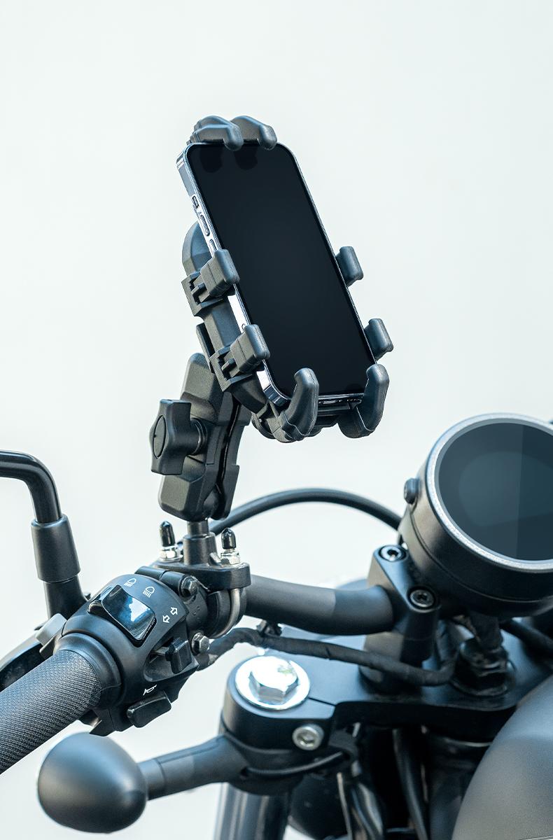 ROCKBROS Motorcycle Phone Mount with Vibration Dampener for 4.7''-7.1'' Phones, Universal Motorcycle Cell Phone Holder Handlebar Phone Mount(Handlebar Mount) ROCKBROS Motorcycle Phone Mount with Vibration Dampener for 4.7''-7.1'' Phones, Universal Motorcycle Cell Phone Holder Handlebar Phone Mount(Handlebar Mount)