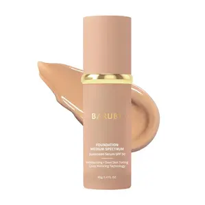 1pcs/2pcs/3pcs BARUBT 4-in-1 Biomimic Flawless Foundation Cream - Hydrating, Moisturizing Primer, Non-Greasy, Waterproof, Sweatproof, Suitable for All Skin Types, Moisturizer for Face