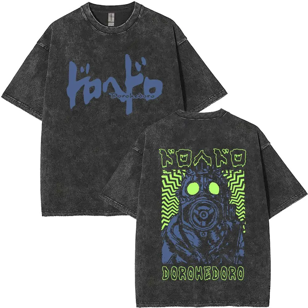 Y2k Tshirt Men Clothing New in Top & Tees Mens T-Shirt Washed Vintage Anime Dorohedoro Ebisu Noi Nikaido Kaiman Graphic20