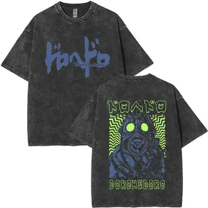 Y2k Tshirt Men Clothing New in Top & Tees Mens T-Shirt Washed Vintage Anime Dorohedoro Ebisu Noi Nikaido Kaiman Graphic20