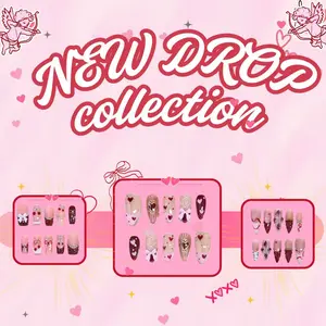 NailVesta NEW DROP COLLECTION – 100% Handcrafted 3D Press-On Nails | Reusable, Long-Lasting, Salon-Quality