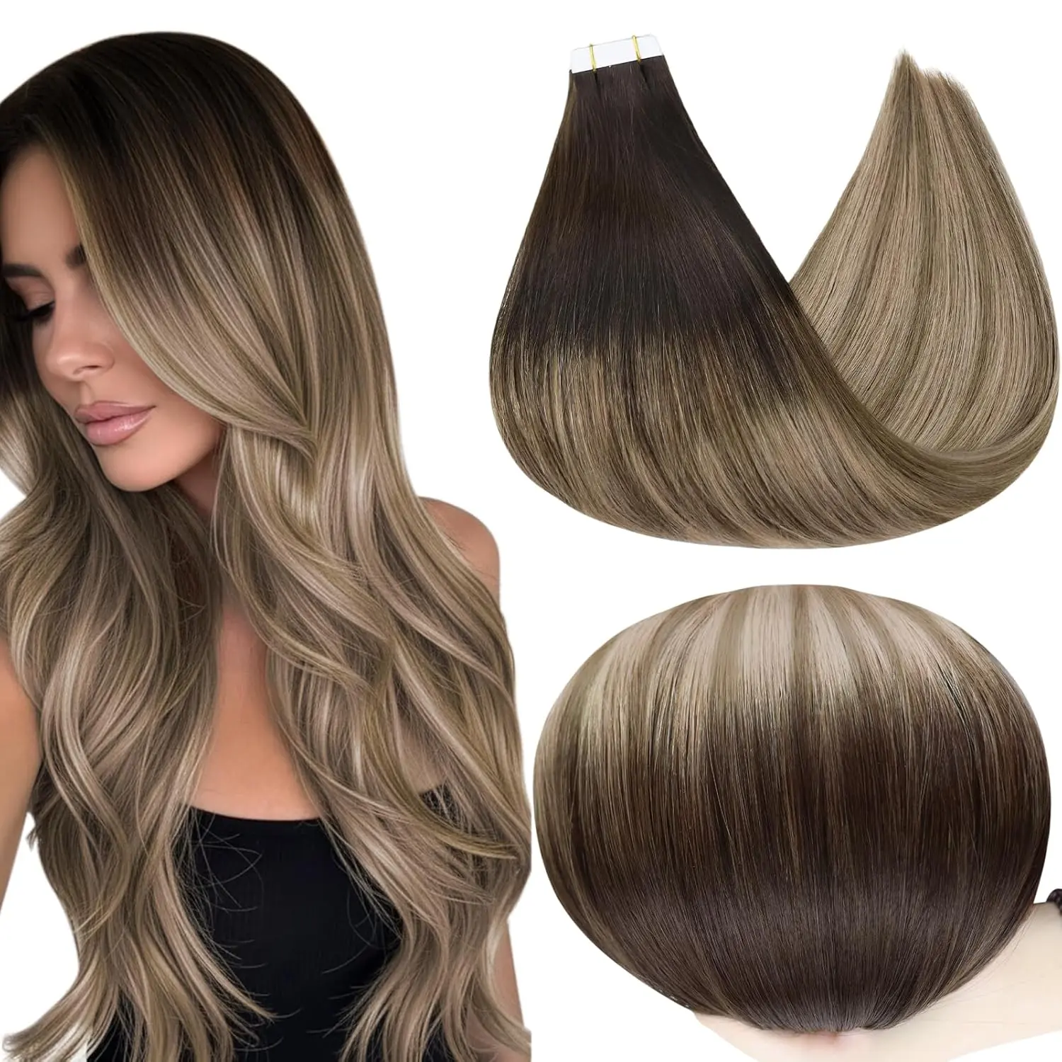 #2/6/18 Dark Brown to Brown And Ash Blonde