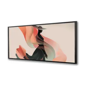 Pictorem C1FC2448R2JXFA 24 x 48 in. Elegance - White Framed Canvas Wall Art for Home Decor - Stylish Art