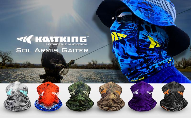 KastKing Sol Armis Neck Gaiter - UV Protection Fishing Mask with Prym1 Camo - UPF 50 Breathable Poly-Spandex Material for Men and Women