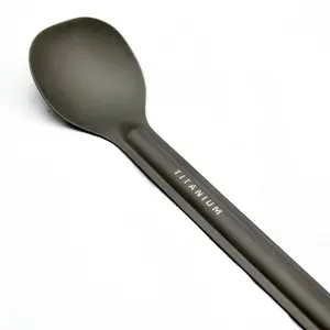 TOAKS Titanium Long Handled Spoon with Flat Head SLV-03 - Outdoor Camping