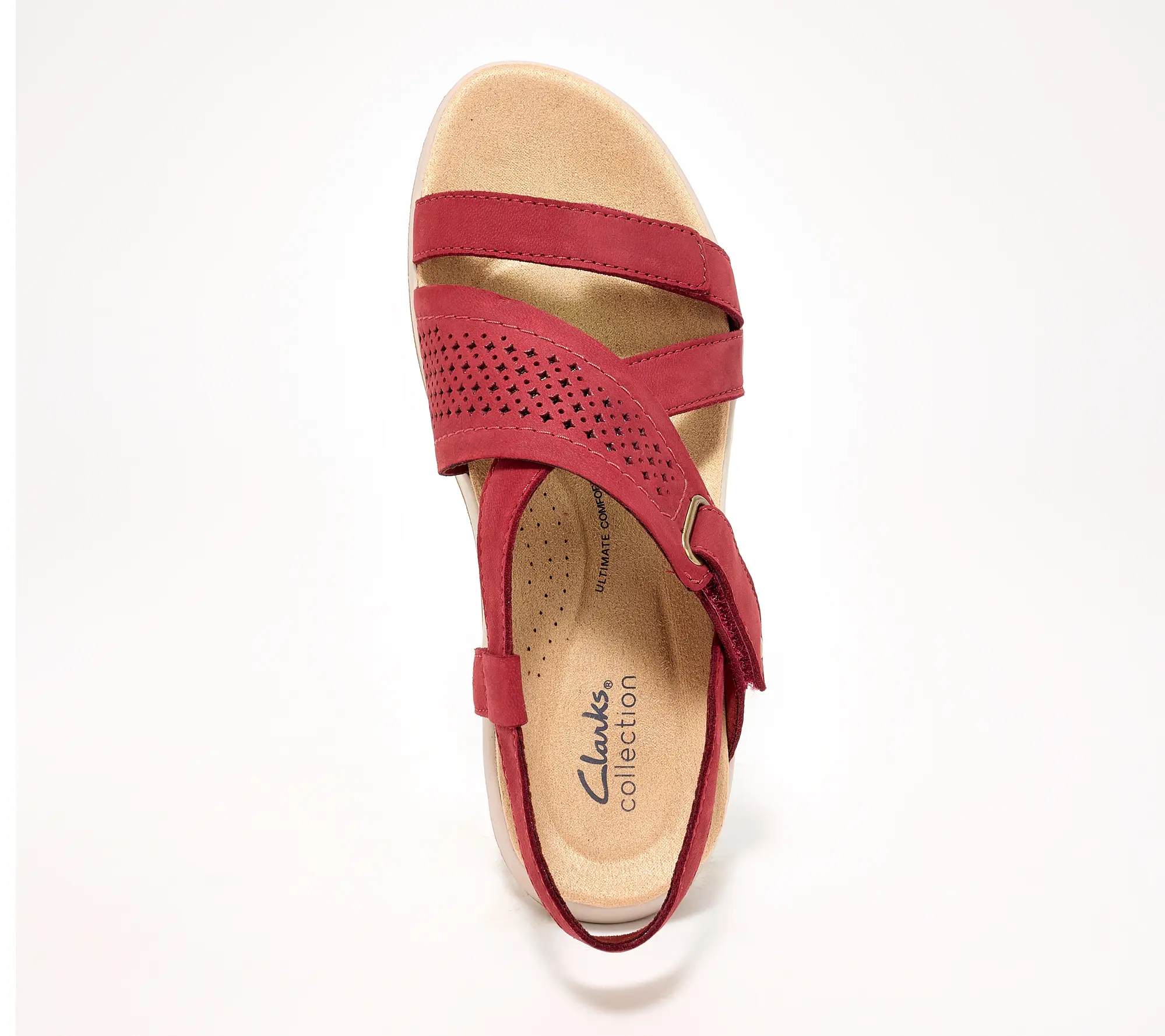 Clarks Collection Adjustable Leather Sandals -Maelynn Brook