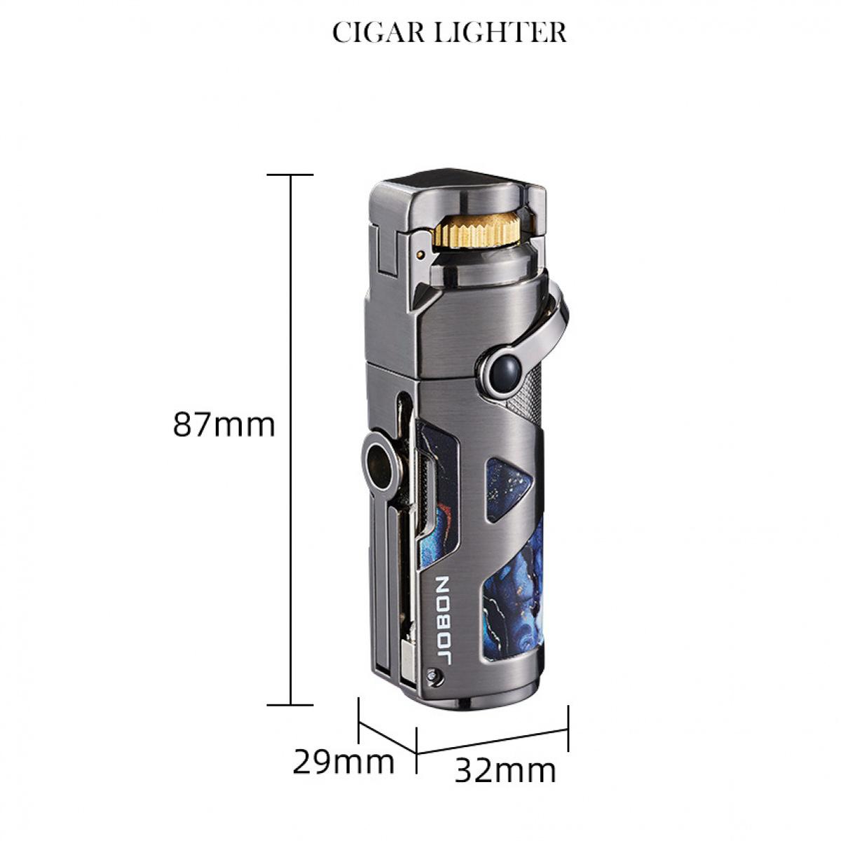 Multi Functional Windproof Gas Lighter, Personalized Rocker Arm Ignition, Refillable Fuel, Full Metal Pocket Lighter, Suitable For Business Gifts, Collections, Candle, Smoker Tools(Fuel Not Included)