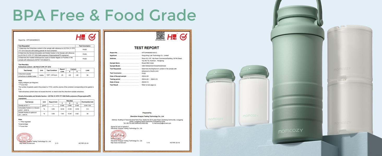 Momcozy 22oz Portable Breast Milk Cooler for Outdoor, 360°Total Cooling for 24Hours, Larger Capacity Travel Breastmilk Chiller with 2pcs Baby Bottles for Breastmilk Storage, Breastfeeding Essentials Insulated Flask Leakproof Insulated Tumbler