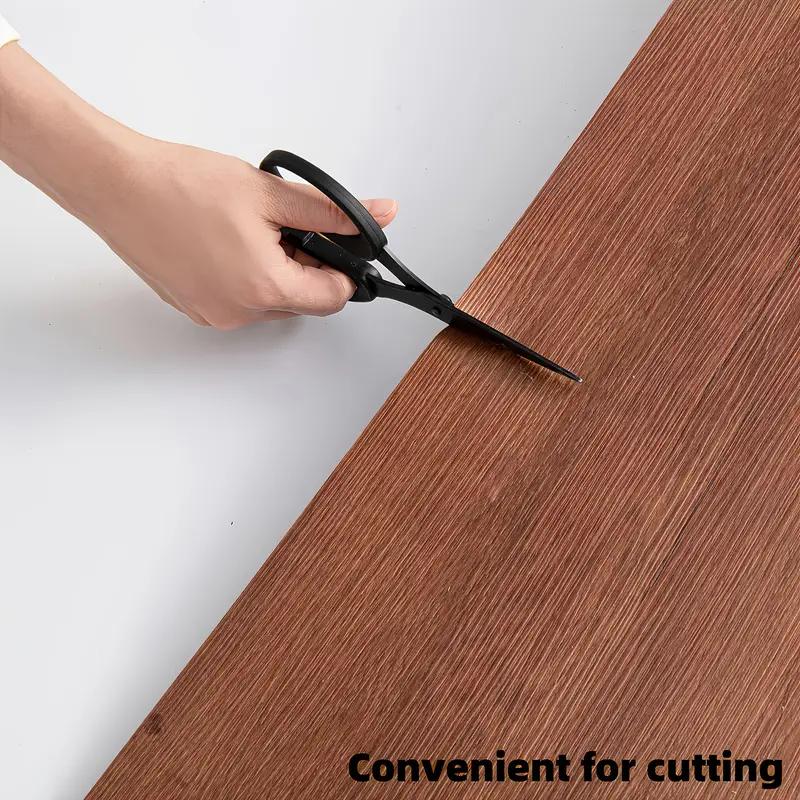 BRODARK Vintage Wooden Floor Sticker  118.11x15.75 inch Thickened Self-adhesive Anti-scratch Wear-resistant Easy to Clean DIY Home Decoration Removable Reusable for Living Room Bedroom