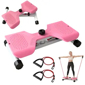 Waist Twist Waist Twister Machine with Resistance Band  Abs Waist Twister Can Stand with Feet Apart Double Non-slip No Noise Use Exercise Equipment Abdominal Roller Workout Summervibes,Ab Twister Board with 300 lbs Capacity