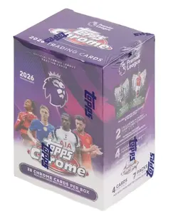 2026 Topps Chrome Premier League EPL Soccer 7-PACK Blaster BOX