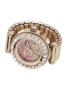 GUESS Female Crystal analogue watch-ring