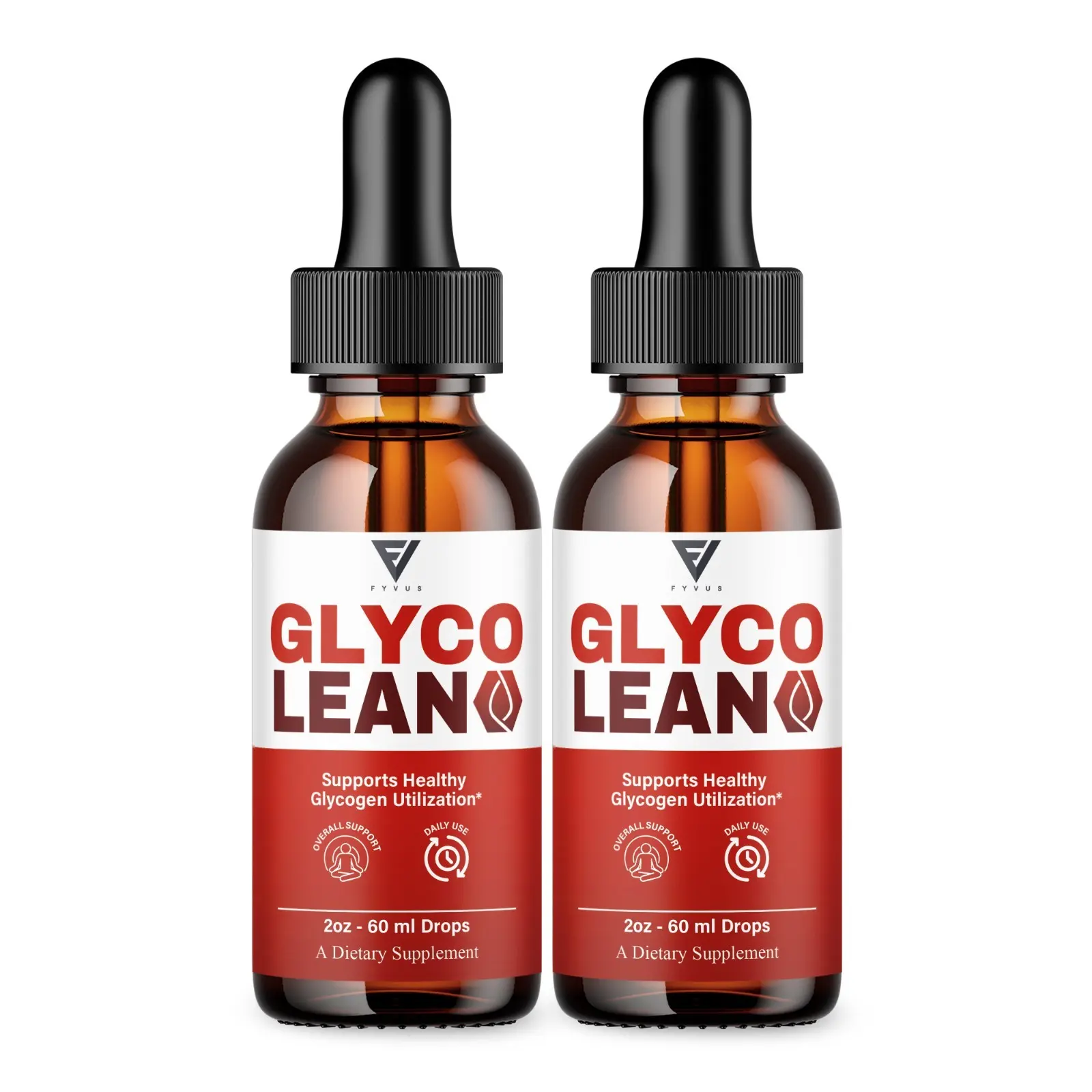 (2 Pack) Glyco Lean Drops, GlycoLean Premium Liquid Drop Supplement (4oz)