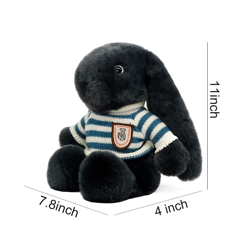 【BunnyLulu】13" XL Bunny Plushie – Cute Girly Gift & Collectible, Soft Stuffed Animal with Makeup Box for Kids & Adults, Birthday, Valentine’s Day