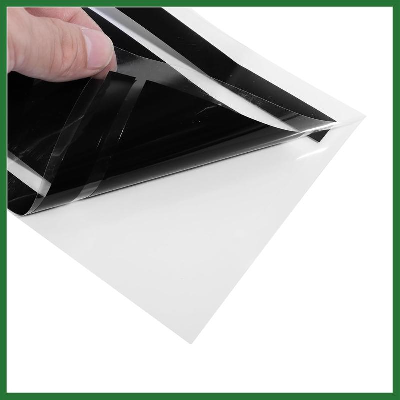 RAVOONY Universal Racing Car Hood Stripe Decal Black and White Waterproof Vinyl Stickers for SUVs Trucks Off-Road Vehicles Exterior Decoration  Indoor Outdoor Use