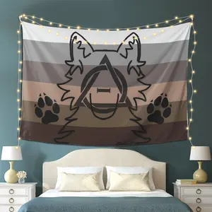 Grey Wolf Therian Flag series wall tapestries, high-quality appearance, home decoration, suitable for living room and room decoration