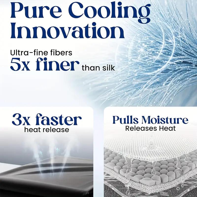 Cooling Sheets - Extra Deep Pocket Bed Sheet Set - Twin Full Queen King Sizes - Breathable Cooling Fabric - Hotel Soft Wrinkle Free - 4 Piece Complete Set - Secure Fit - Durable Easy Care