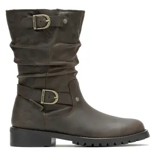 Harley-Davidson Footwear Womens Almand Casual Boots Mid Calf Low Heel 1-2" - Brown