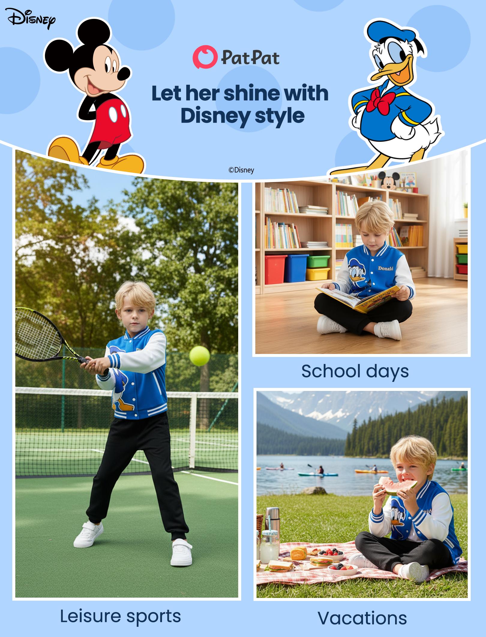 Disney Minnie Mickey Stitch Princess Frozen Elsa Marvel Jacket Lightweight Coat Button-Up Color Block Sweatshirt for Kids 2-14 Years Casual Playful，SprIngGIowUp ,RefreshedLook