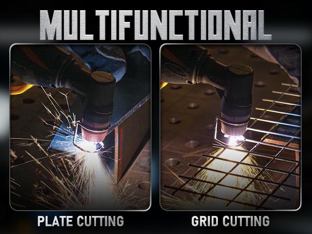 YESWELDER CUT-55DS-PLUS 110/220V Air Plasma Cutter 55Amp | High-Frequency Start & Non-Touch Pilot Arc | 2-in-1 Multifunctional Metal Cutting Machine with Plate/Grid Cutting