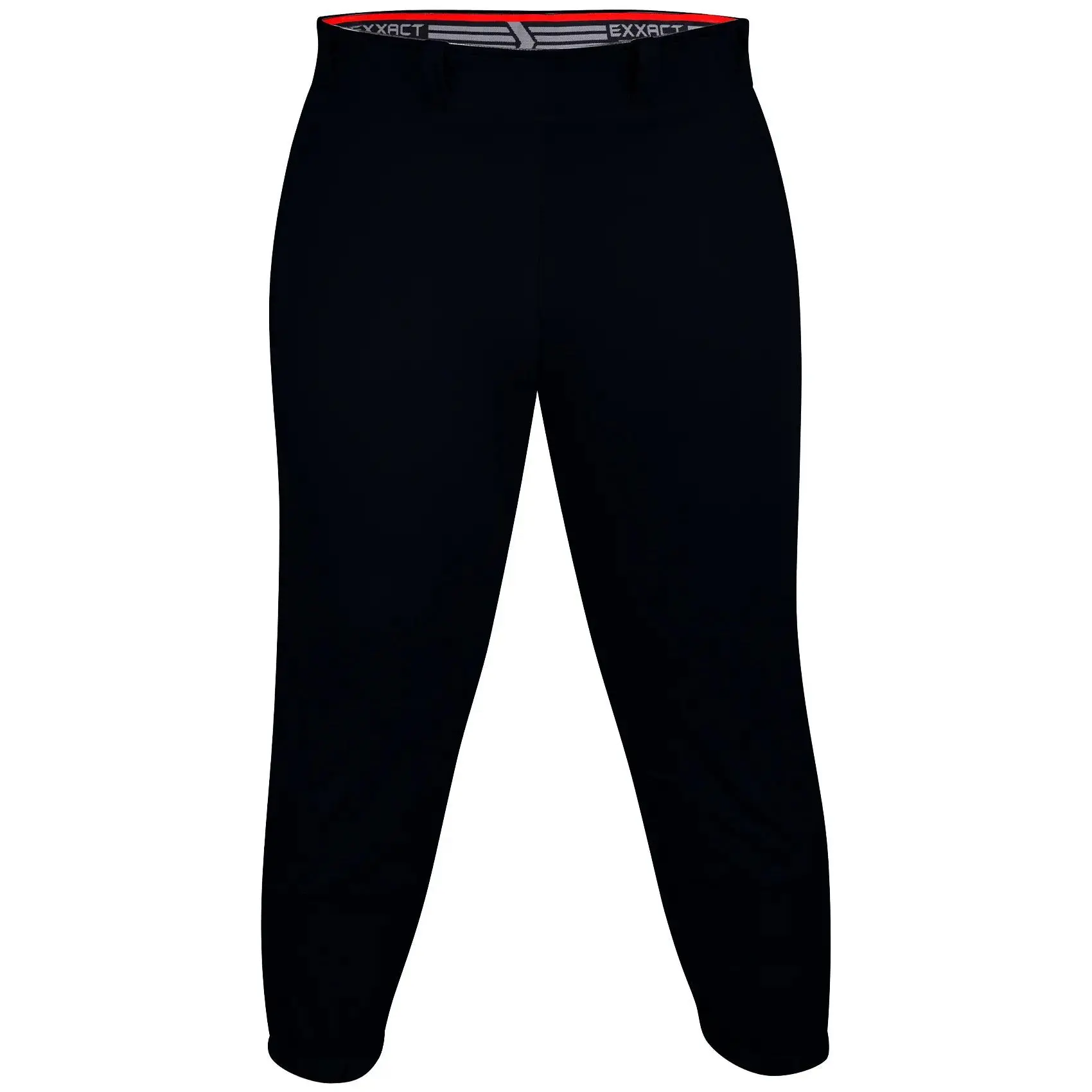 Exxact Sports Women's Low-Rise Knicker Cut Baseball & Softball Athletic Bottoms, Durable 4-Way Stretch Poly-Spandex Fabric, Double-Ply Reinforced Knees, Belt Loops, Adjustable Elastic Waist, Breathable Softball Gear